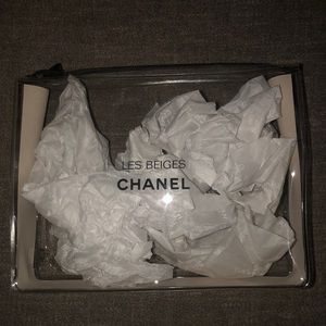 Chanel clear cosmetic case
